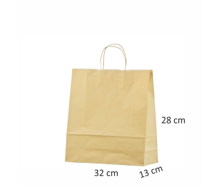Beige papirsposer med tryk 77