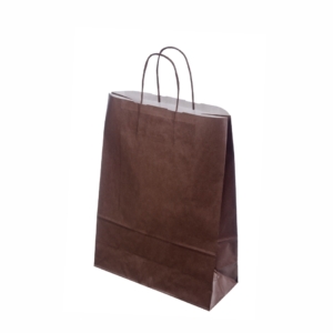 Mørkebrune papirsposer med tryk 822