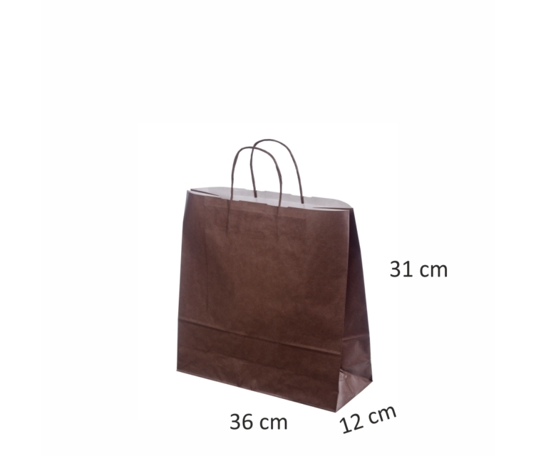 Mørkebrune papirsposer med tryk 5