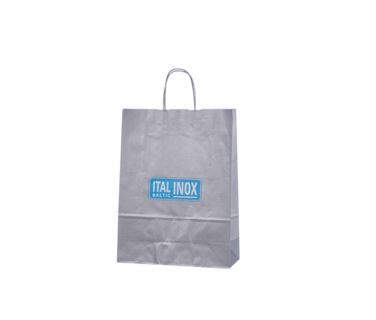 Sølv-farvede papirsposer med hank33