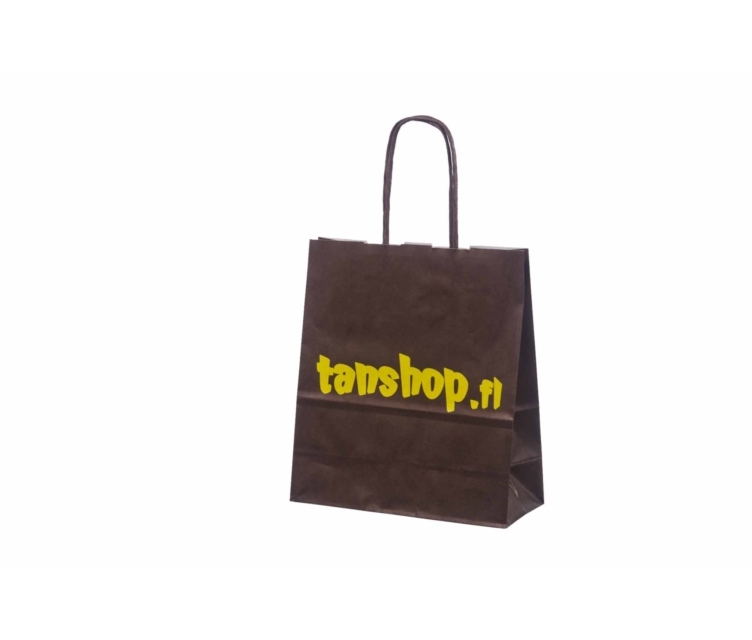 Mørkebrune papirsposer med tryk eller logo34