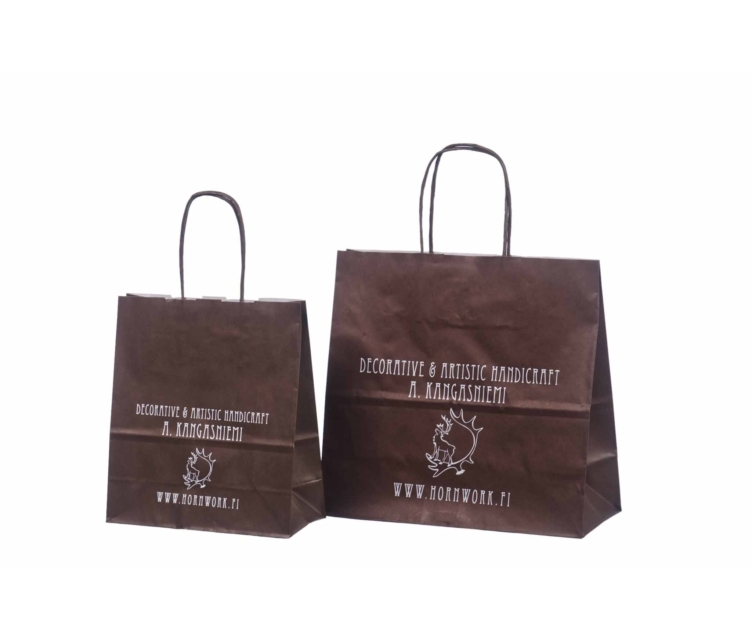 Mørkebrune papirsposer med tryk eller logo4