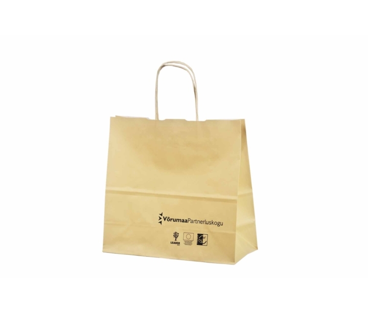 Beige papirsposer med tryk557