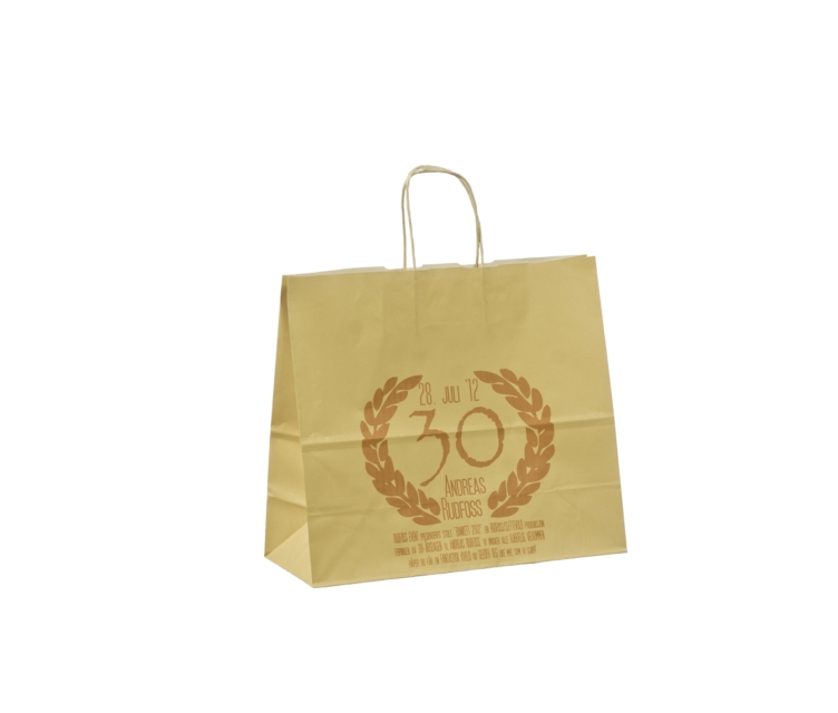 Beige papirsposer med tryk554