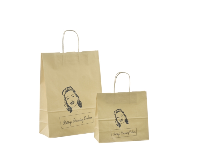 Beige papirsposer med tryk55