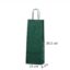 Grøn vinpose i kraftpapir til 1 flaske