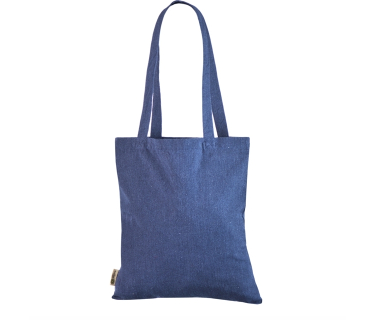 Marineblå mulepose i genbrugt bomuld._1