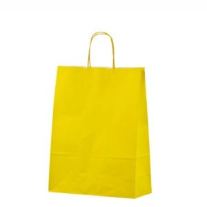 gule papirsposer med hank og tryk111