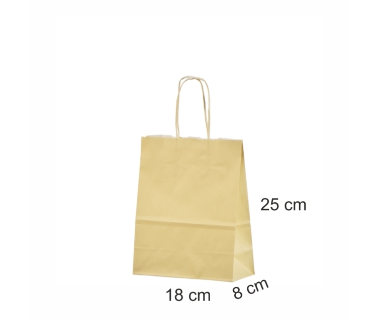 Beige papirsposer med tryk 224