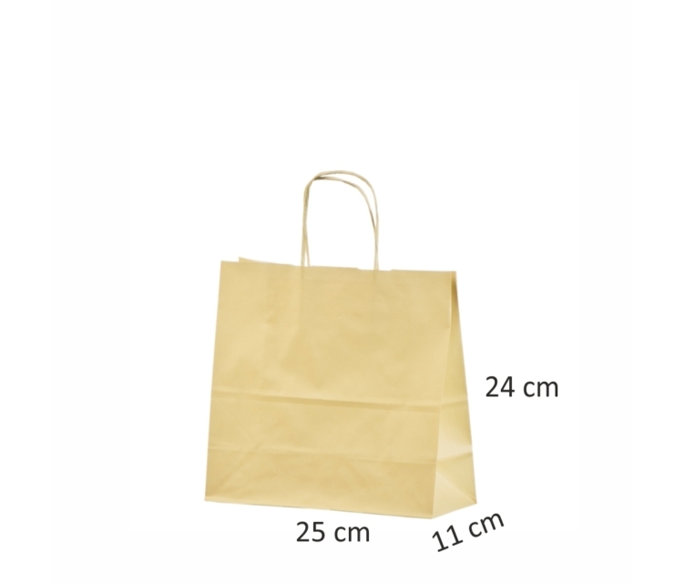 Beige papirsposer med tryk 22