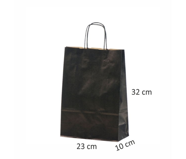 sorte Papirsposer med snoet hank 1432