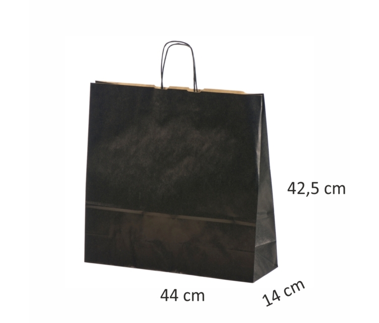 sorte Papirsposer med snoet hank 165