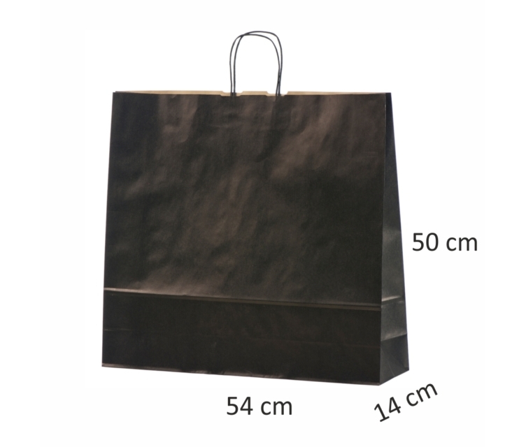 sorte Papirsposer med snoet hank 112