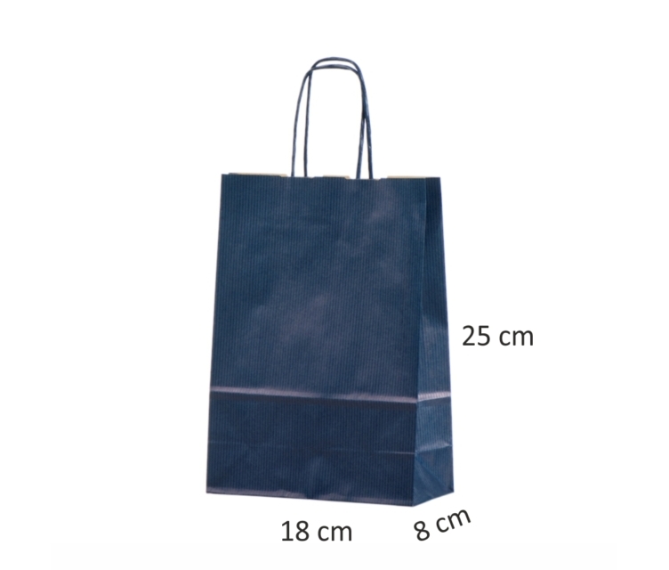 blå Papirsposer med snoet hank28