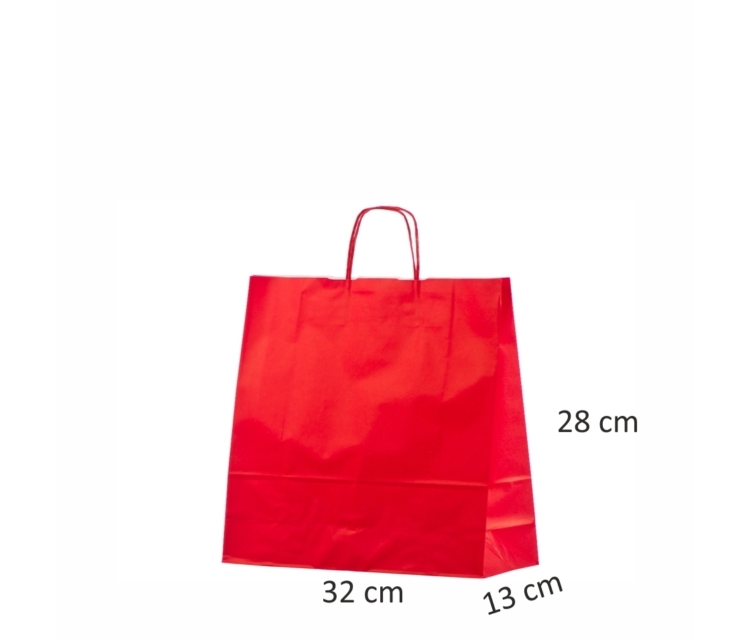 Røde papirsposer med hank32223