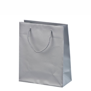 Sølv luksus-papirspose med blank laminering11