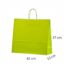 Lysegrønne papirsposer med tryk  eller logo452