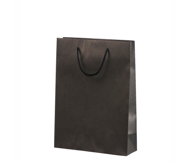 sort håndlavet øko-papirspose af genanvendt papir 71