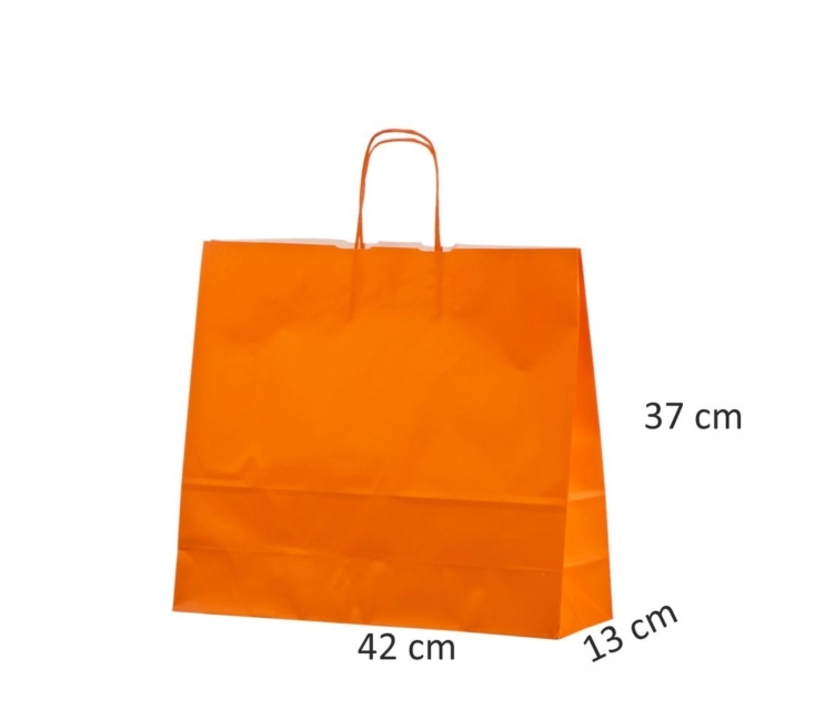 orange Papirsposer med snoet hank 1