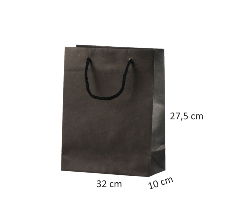 sorte håndlavede papirsposer med logo188