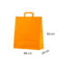 orange papirsposer med flad hank 24
