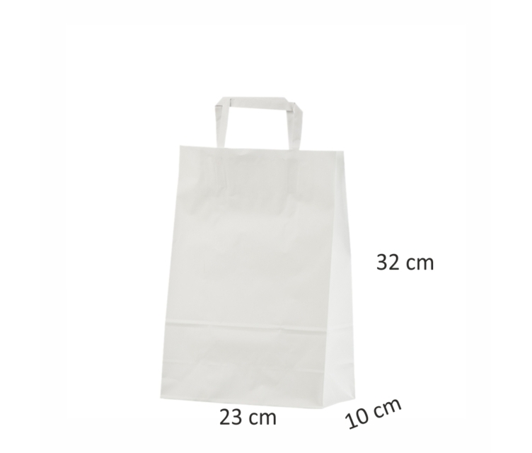 Hvide papirsposer med flad hank3