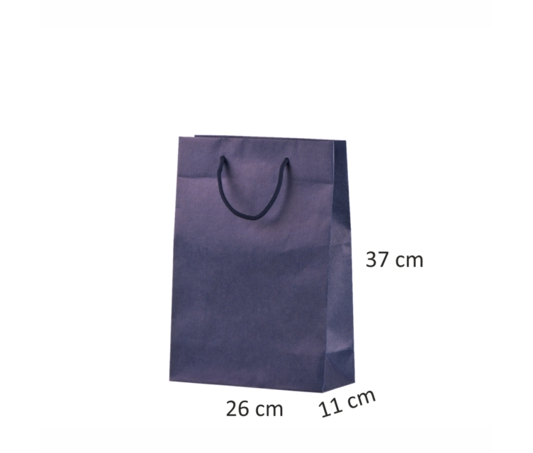 Blå håndlavede poser i kraftpapir1228