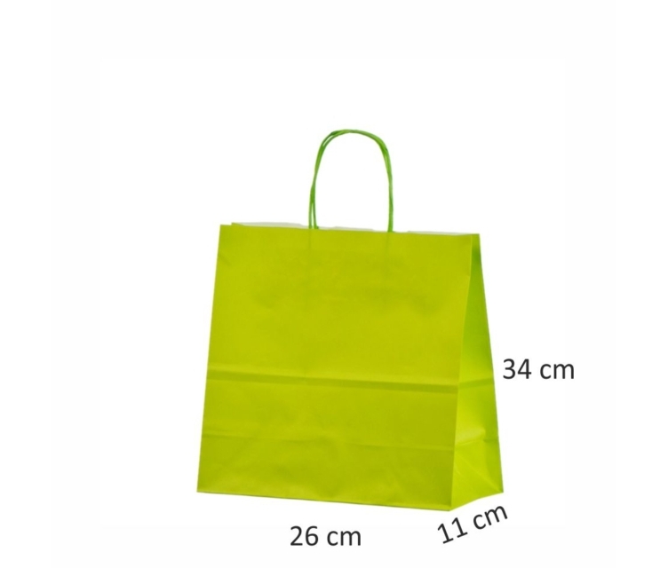 Lysegrønne papirsposer