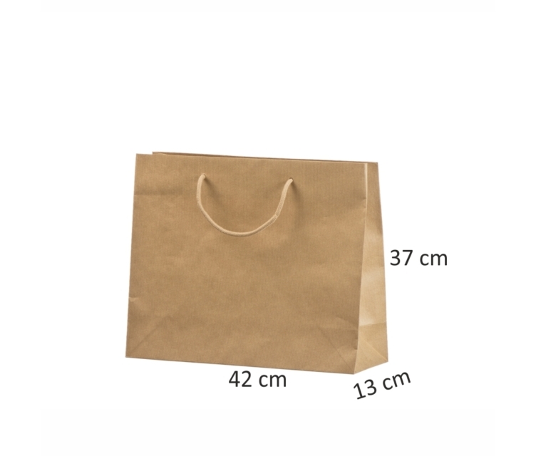 Brune håndlavede poser i kraftpapir med personligt tryk3