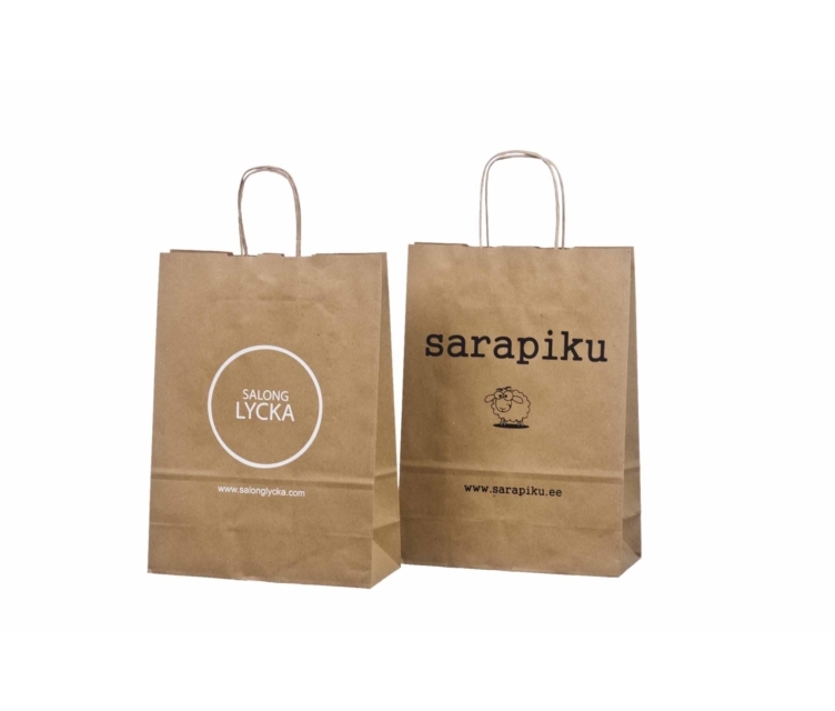 Brune papirsposer med snoet hank123