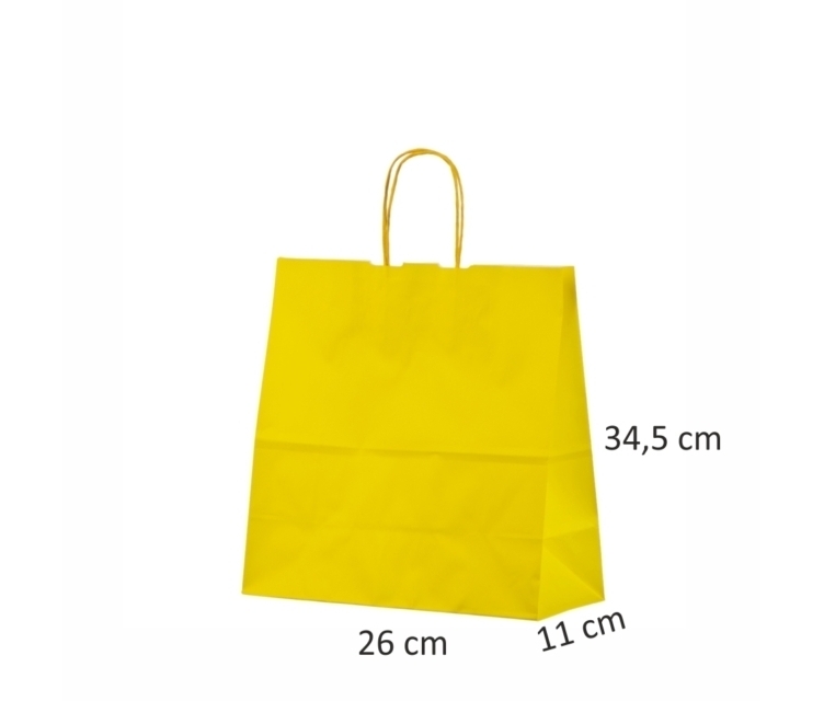 Gule papirsposer26x11x34,5 cm