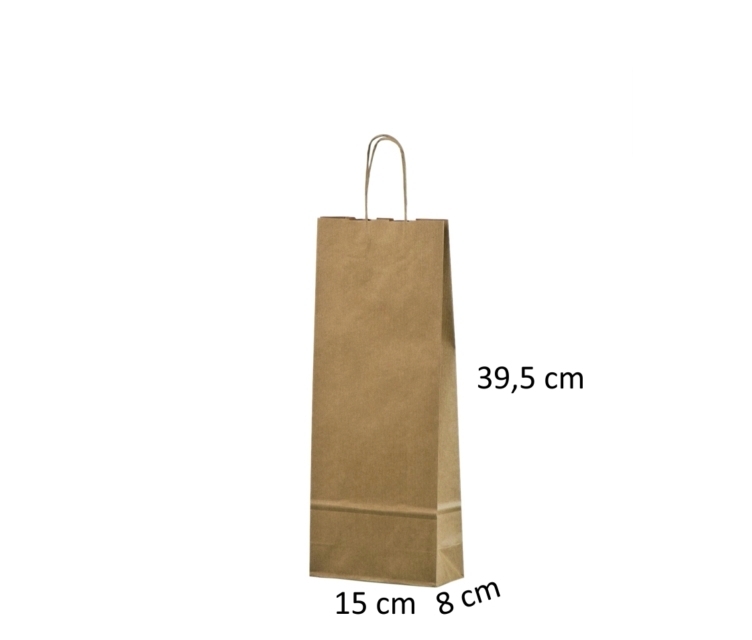 Brune papirsposer15x8x39.5 cm