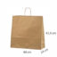 Øko-papirsposer med snoede håndtag44x14x42,5 cm