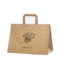 Brune Takeaway-papirsposer med flad hank696