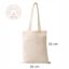 Naturfarvet mulepose med tryk 30x35 cm.