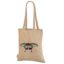 Beige mulepose i med logo og tryk 2