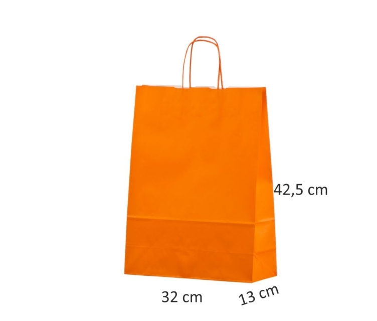 orange papirsposer med snoet hank1118