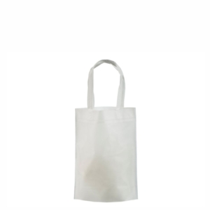 billig hvid non woven mulepose 29x35+11 cm.