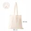 Naturfarvet mulepose med tryk 38x42 cm. 40x40 cm.