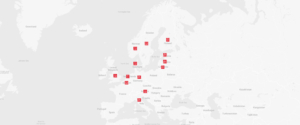 Dispak har solgt produkter til følgende lande i Europa